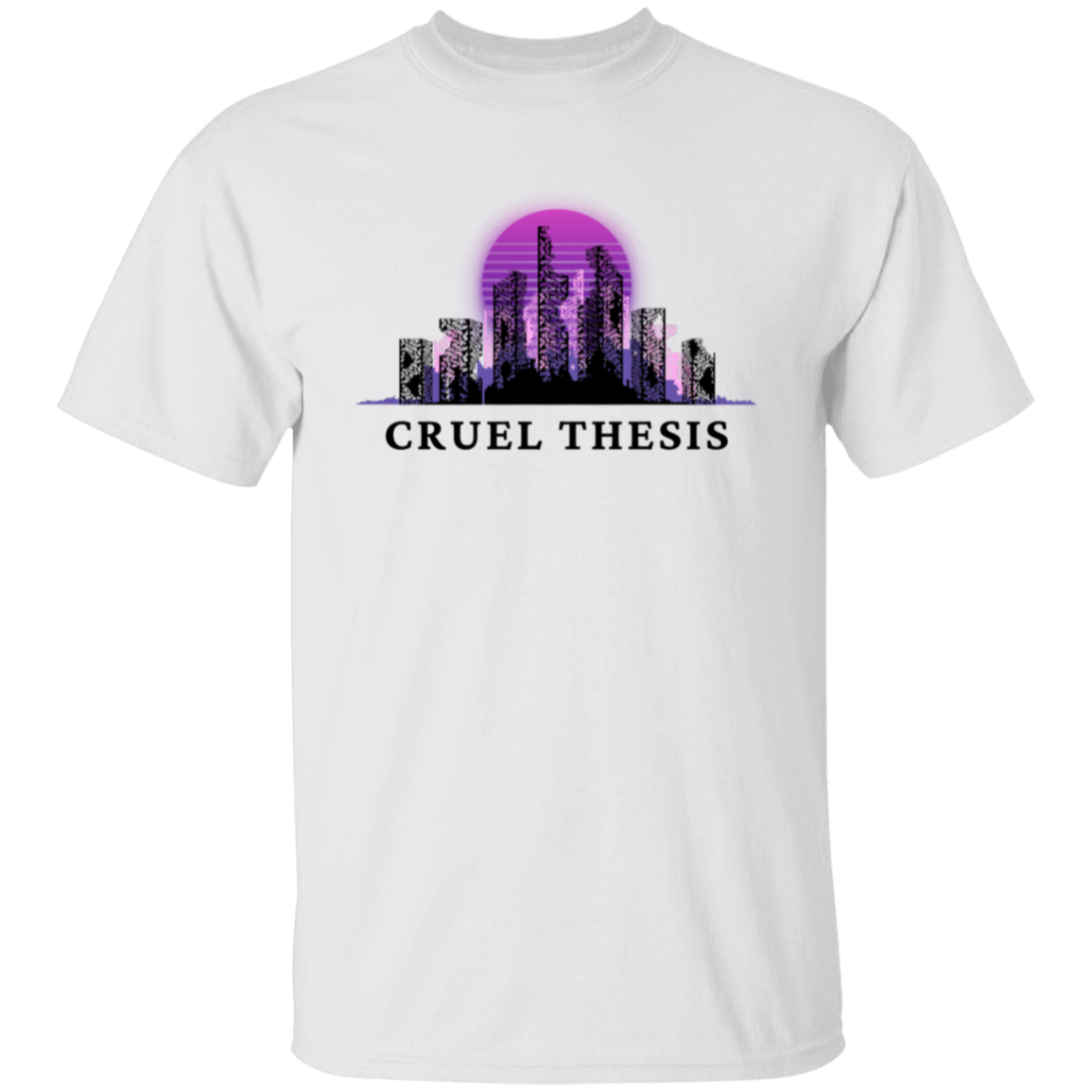 Cruel Thesis Anime T-shirt | Season 1: Skyline Lavender